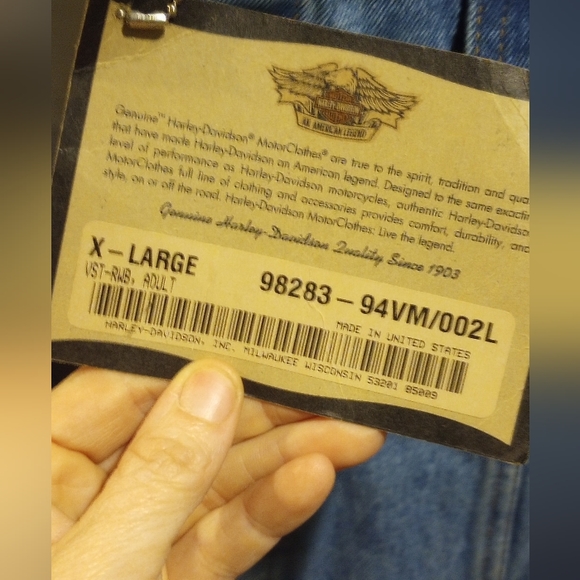 ⭐ Harley Davidson NWT 80s style vest - Picture 6 of 6